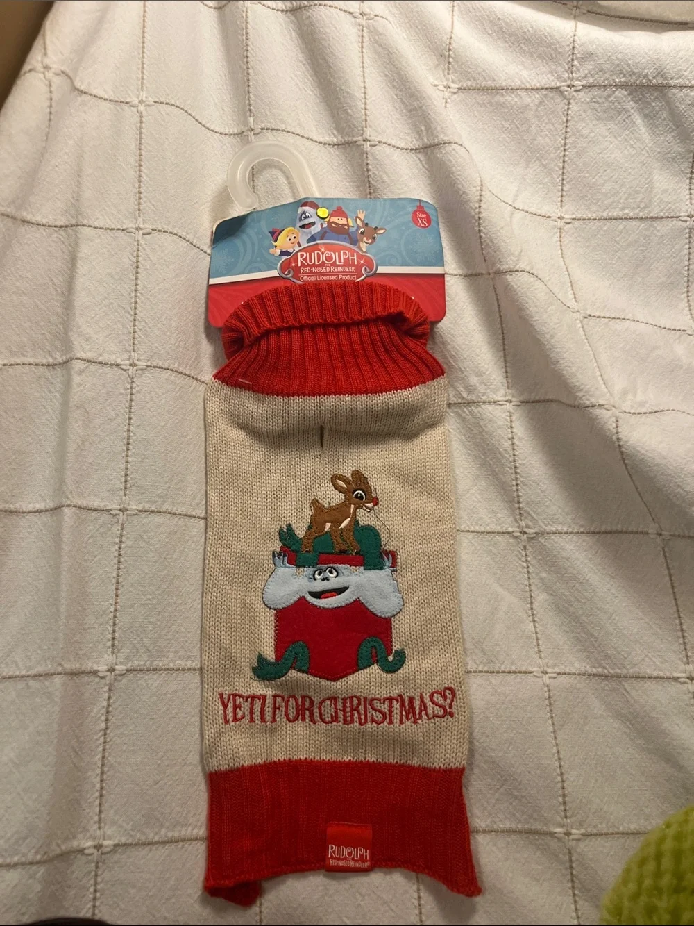 “Rudolph Yeti For Christmas” Dog Sweater XS